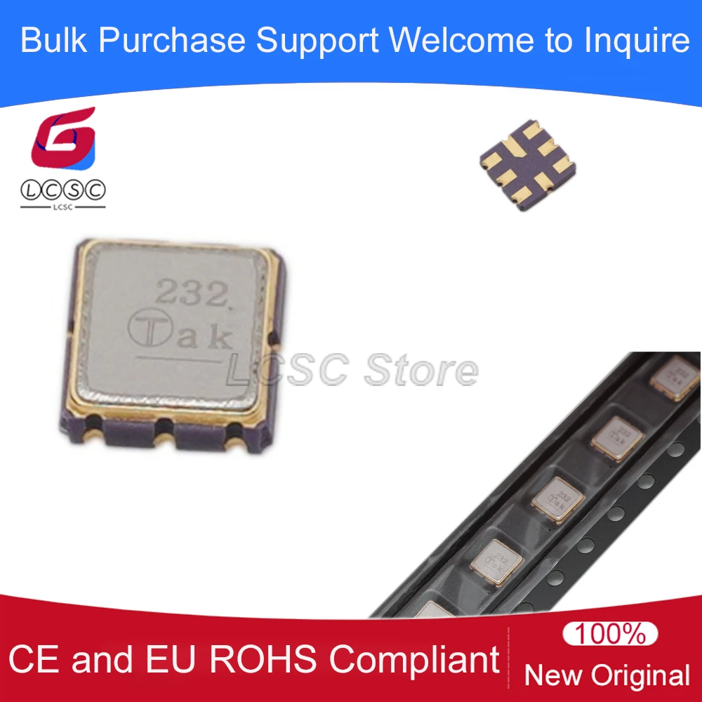 10pieces/Pack TA0232A SAW Filter 1090MHz SMD 3.8*3.8mm for Communication Frequency Devices 1090M Part Code Marking 232