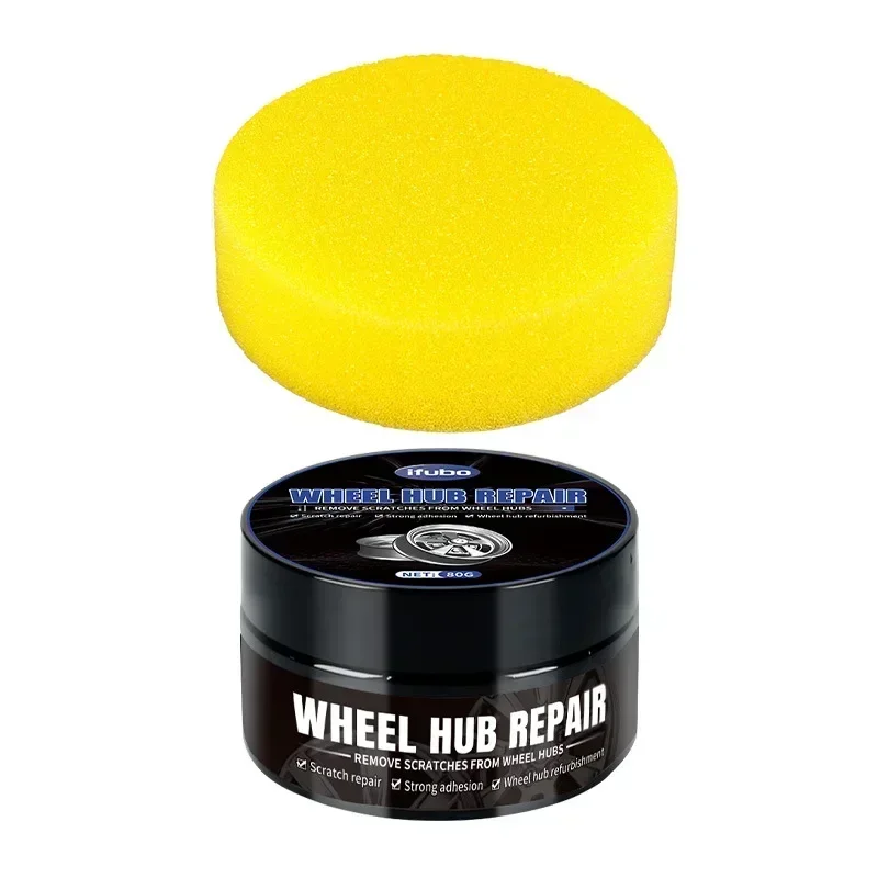 Wheel Hub Scratch Repair Wax - Automobile Tire Detail Repair and Deep Conditioning, No Residue