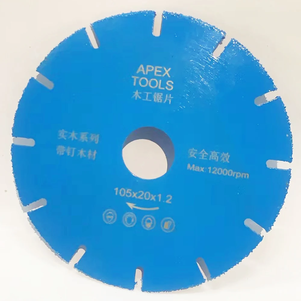 1Pc 105mm Wood Cutting Disc Multi-function Wood Ultra-thin Diamond Woodworking Saw Blade