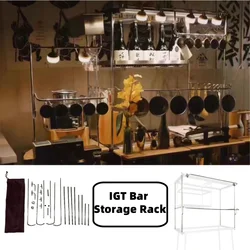 Outdoor IGT Table 3/4 Unit Double-layer Rack Stainless Steel Side Rack Compatible With IGT 3/4 Unit Cold Camping Equipment
