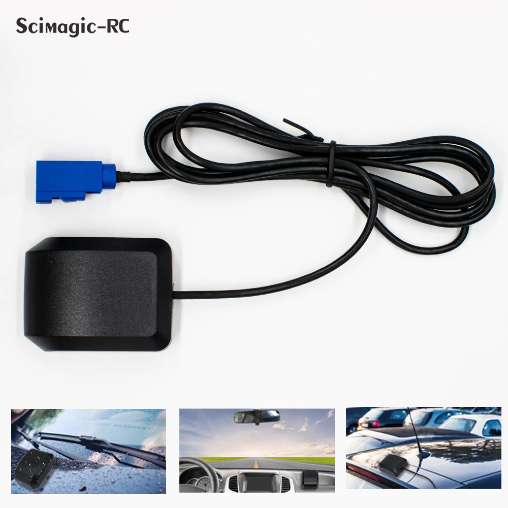 

Автомобильная GPS навигационная антенна Fakra MFD2 RNS2 RNS 510 MFD3 RNS-E для немецких автомобилей A3 / A4 / A6TT Автомобильный GPS приемник водонепроницаемый