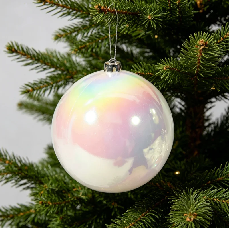 Eco-Friendly Plastic 8/10/12/15/20cm Christmas Ball Ornament Xmas Tree Decoration Hanging Pendant Transparent Ball Bubble Decor
