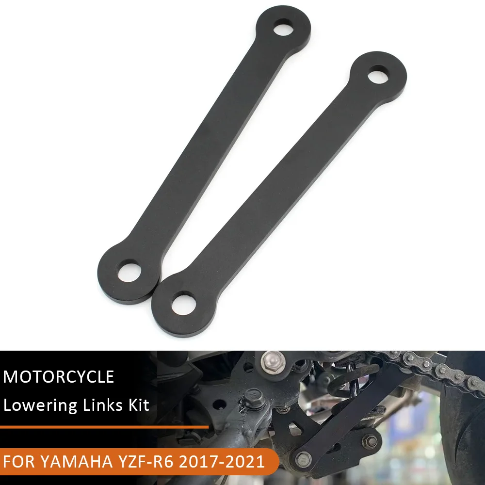 YZF R6-Enlaces de descenso trasero para motocicleta, Kit de caída inferior, enlaces de suspensión de 30mm para Yamaha YZFR6, 2017, 2018, 2019, 2020, 2021