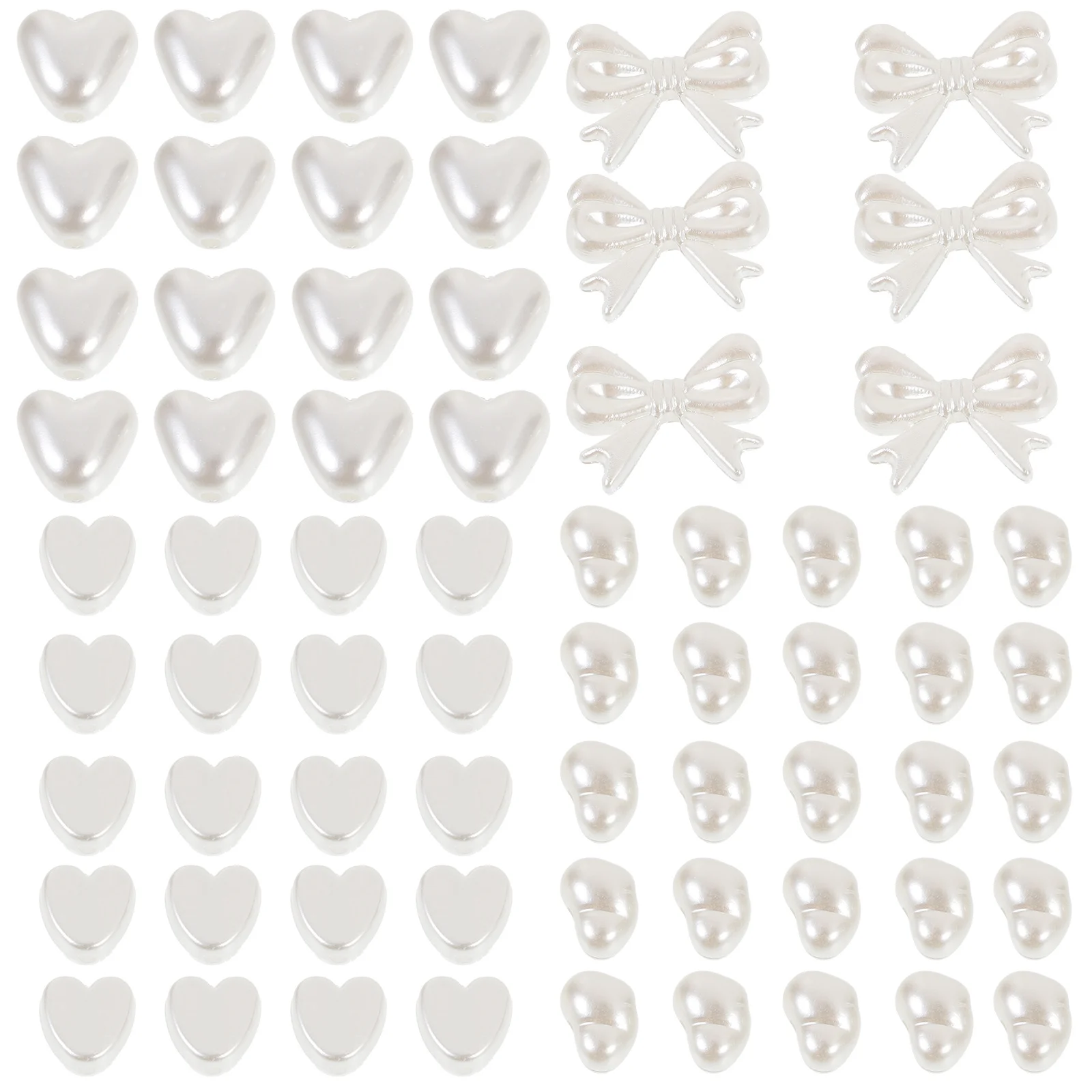 

300Pcs Imitation Pearl Pendant Multi-Use DIY Spacer Beads for Bracelet Craft Beads Bulk Jewelry Supplies Lightweight