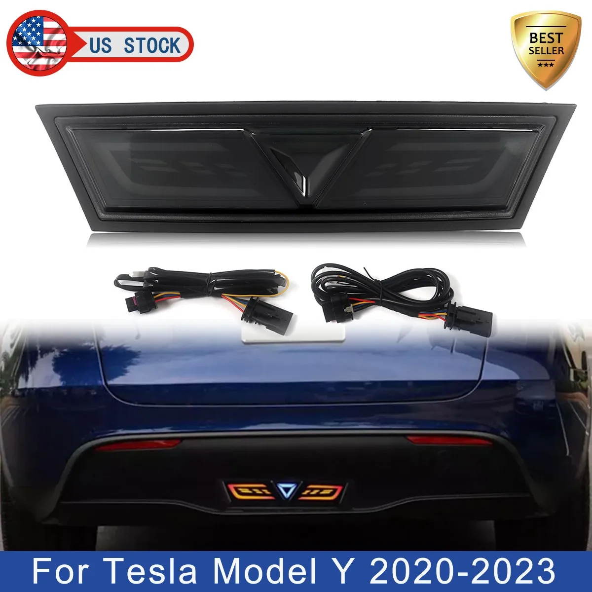 

LED Rear Bumper Light For Tesla Model Y 2020 2021 2022 2023 Tail Lamp Turn Signal Stop Pilot Signal Light Assembly Plug and Play