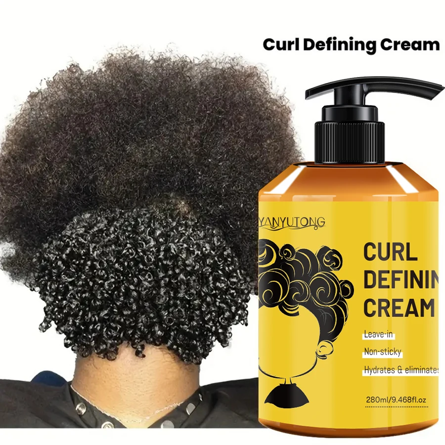 280ml Lockenstyling-Creme, Feuchtigkeitsspendende und Glättende Formel, Verbessert die Elastizität und den Glanz von Locken, Leicht zu Fixieren – Detail 7