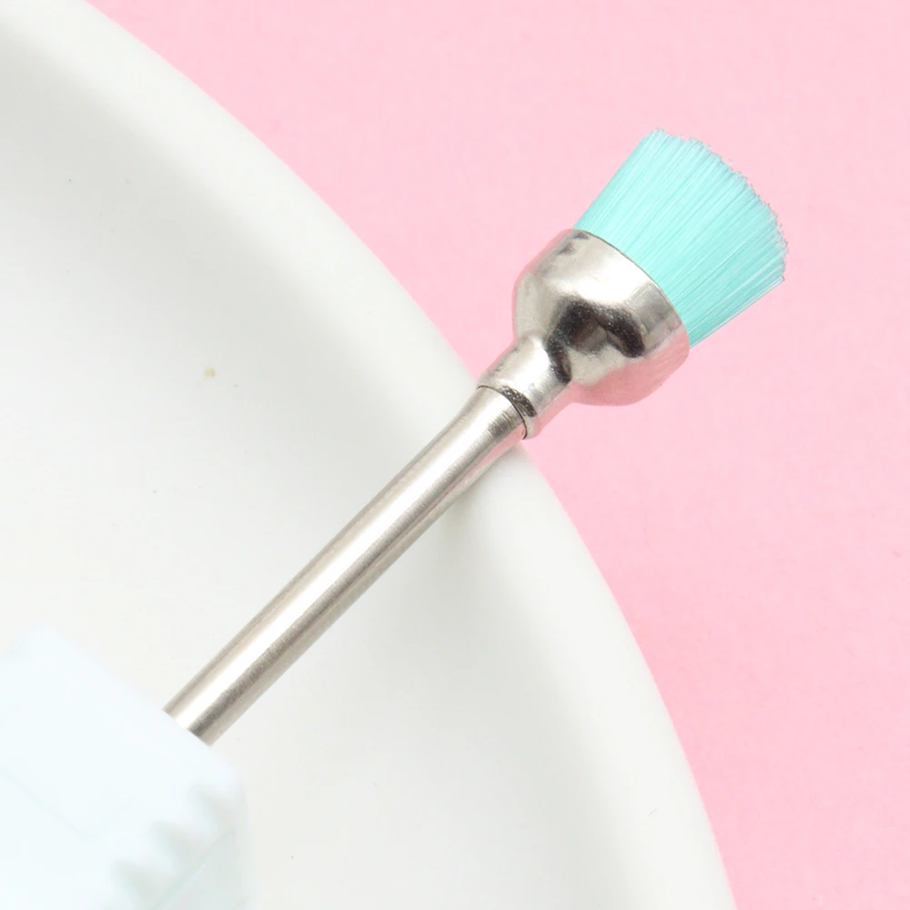1Pcs Green  Electric Manicure Brush Nail Drill Bits Cuticle Bit  (3/32 Inch), Professional Rotary Burrs  Cuticle Remover Bits
