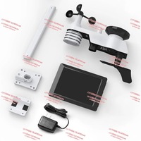 Large screen WiFi weather station | 7 in 1 monitoring wind speed/rainfall/UV real-time weather forecast