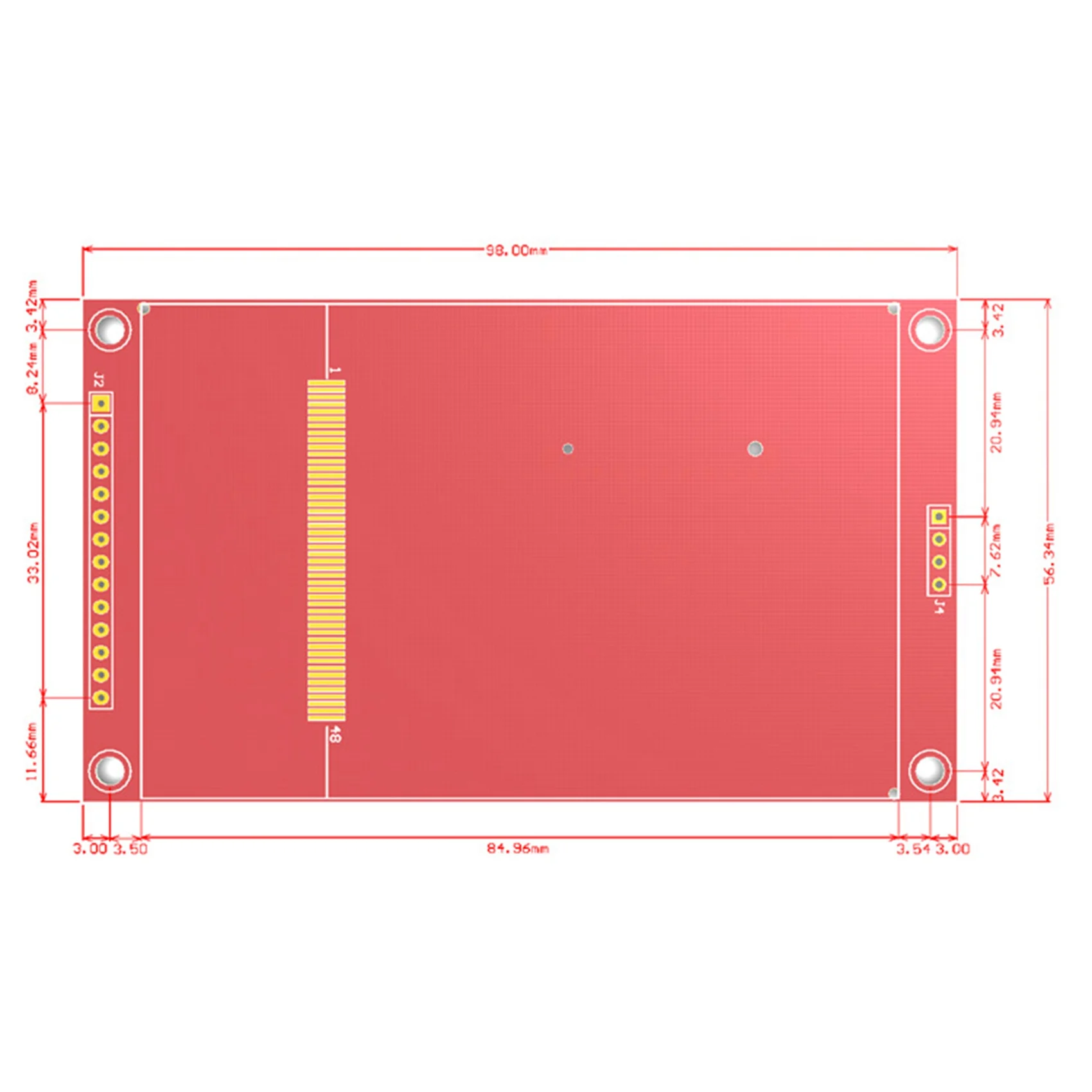 Excellent-1 PCS 3.5 Inch TFT LCD Display Screen SPI Serial LCD Module Driver IC ILI9488 Support Capacitive Touch