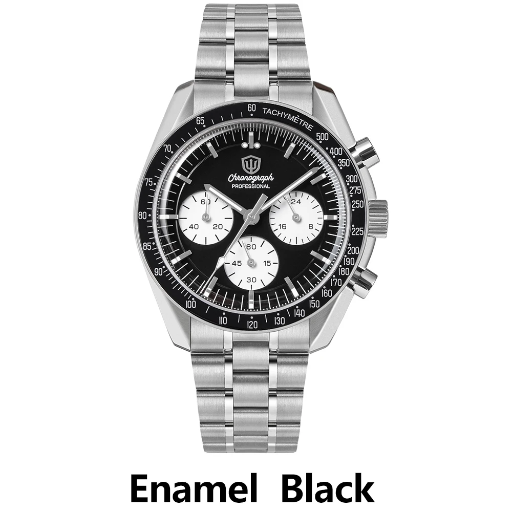 Watchdives New Wd1863 Quartz Men Watch VK63 Chronograph Bubble Sapphire Waterproof 39Mm Steel Top Brand Luxury Business Watch image 3