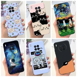 Astronaut Case For Honor 50 Lite Cover Huawei Nova 8i Funda Shockproo Soft Silicone Cute Back Cover on Nova8i Honor50 Lite Coque