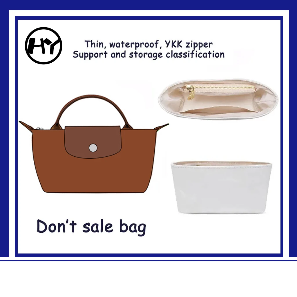 

Bag The Liner Bag Felt Purse Insert Handbag Liner Bag Organizer for Longchamp Mini Bag Storage Bag