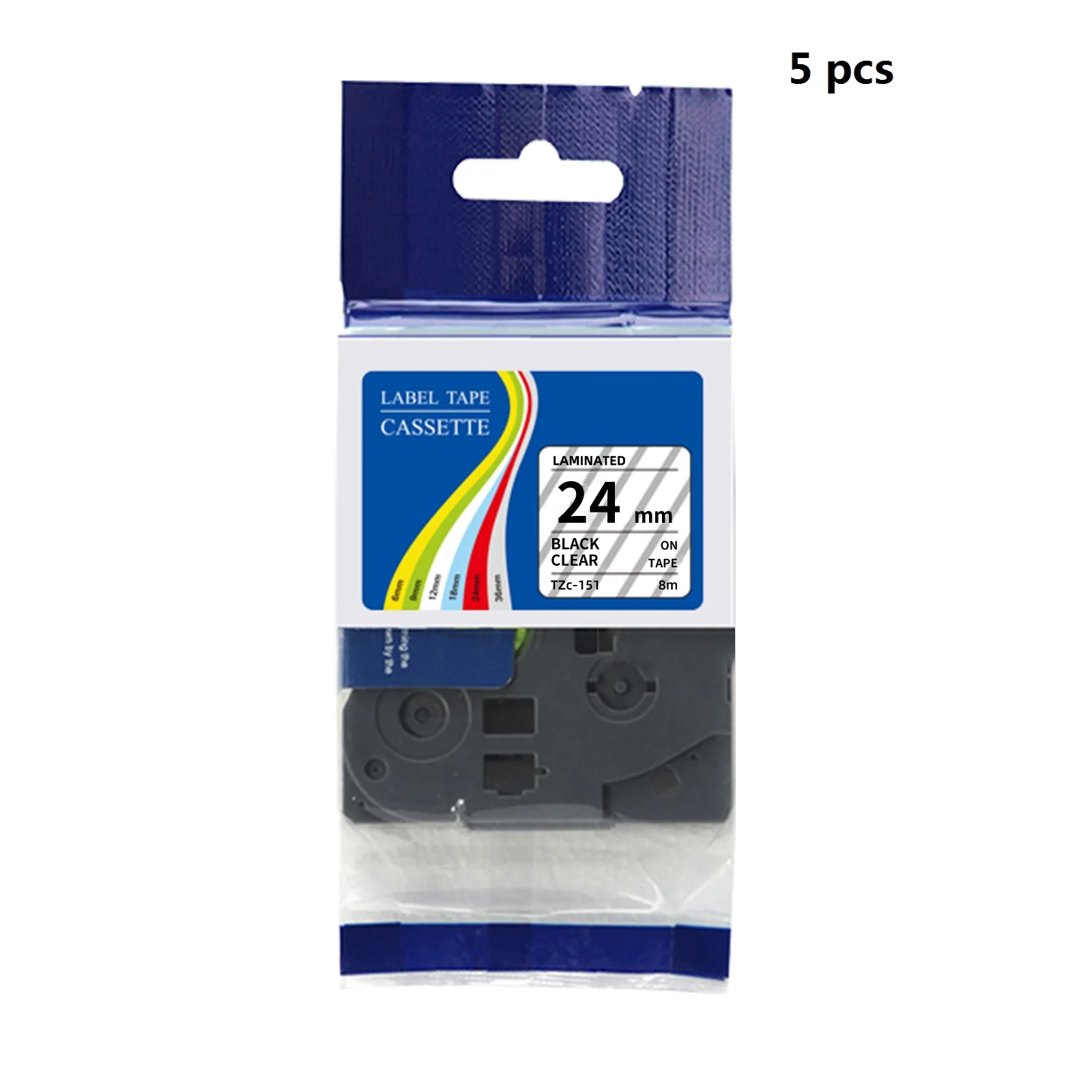 5-pcs-pack-compatible-brother-tze-lamilated-label-tape-24mm-wide-8-meter-length-for-brother-p-touch-printers