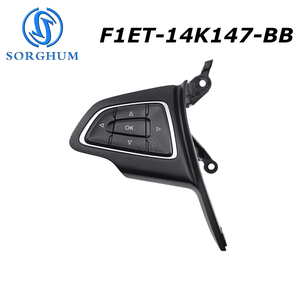 

SORGHUM F1ET-14K147-BB For Ford Focus MK3 Car 2015-2018 Cruise Steering Wheel Control Switch Multifunctional Audio Adjust Button