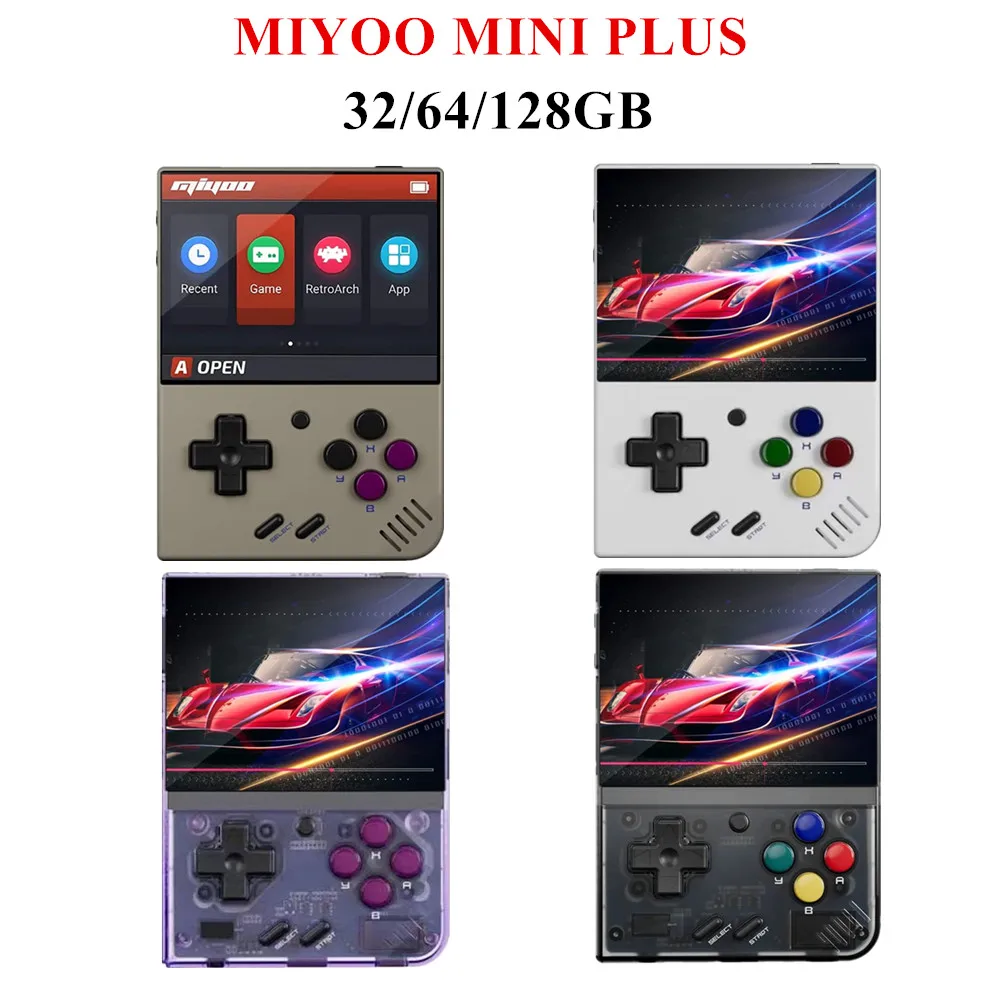 

Портативная Ретро игровая консоль MIYOO MINI PLUS, система Linux, Классический игровой эмулятор, 3,5 дюймов IPS HD экран, игры V3