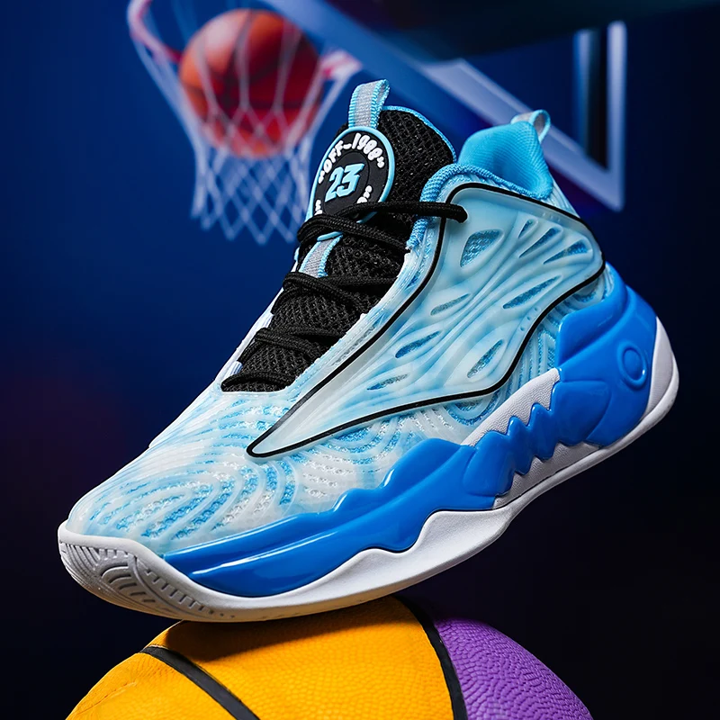 Basketball shoes high - quality anti - slip wear - resistant shoes with friction sound actual sneakers running shoes