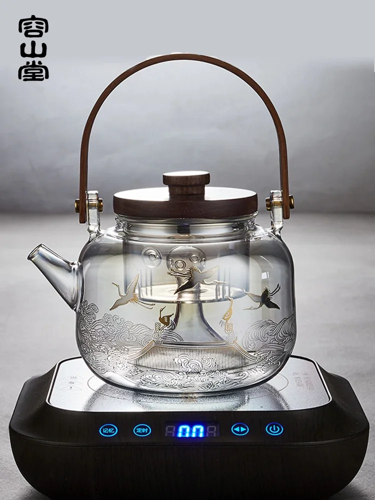 

Glass Teapot Kettle Teapot Automatic Steam Teapot Electric Ceramic Stove Tea Cooker Health Pot Set