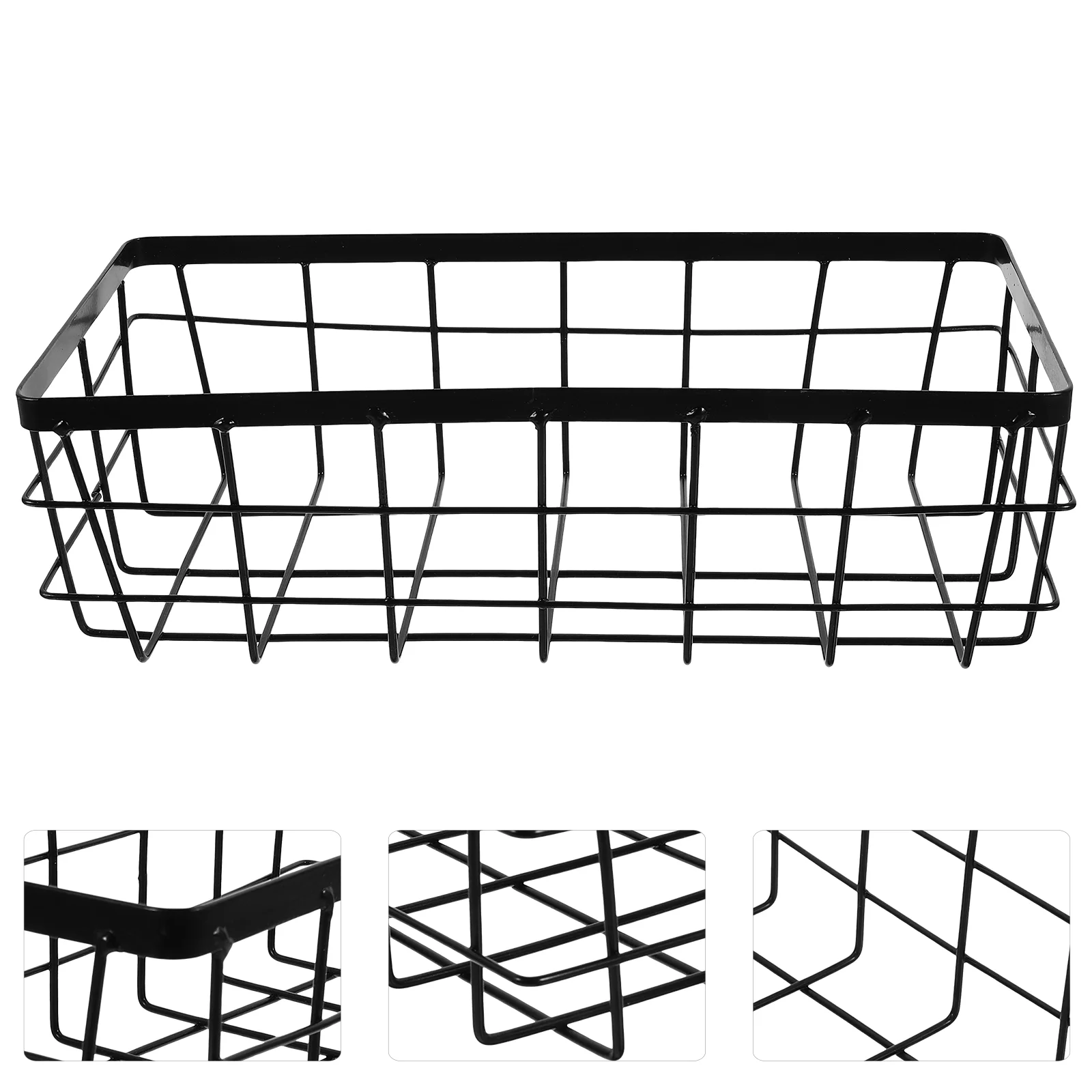 Wall Basket Metal Storage Sink Sponge Holder Shower Shelves Wire Organizer Wrought Iron and Organization Bins