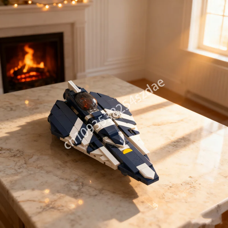 318 قطعة MOC Plo Koon S Delta 7 Aethersprite نموذج اللبنات العمارة تجميع اللعب لتقوم بها بنفسك فكرة الطوب هدية الكريسماس للأطفال #1