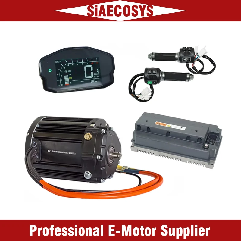 

QSMOTOR QS138 90H V3 4000W 7200rpm Mid Drive Motor Kit 1:2.35 Geared Box with Votol EM200-2SP 200A/600A Controller