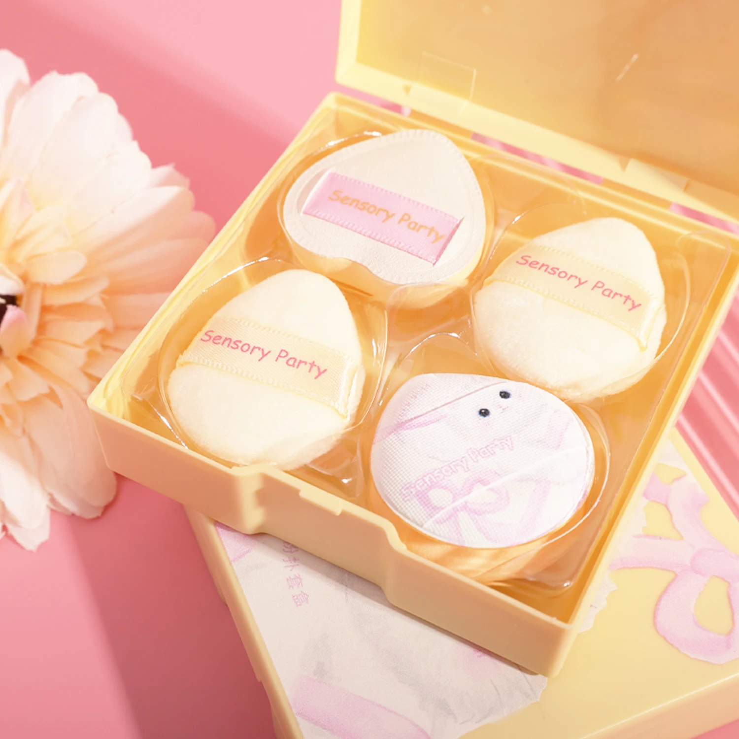 5pcs มินิแต่งหน้าพัฟ Professional Finger เครื่องสําอางค์ Air Cushion ฟองน้ําแป้งพัฟ Foundation รายละเอียด Make Up ฟองน้ําเครื่องมือความงาม