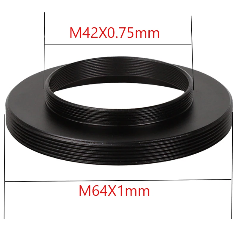 T2 M42X0.75mm Male Turn To M64X1mm Male Threads Mount Converter Adapter Telescope Photography Metal Adapter Ring