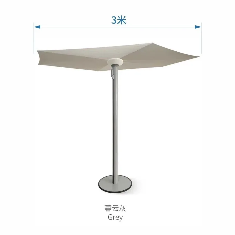 Outdoor Luxury Modern Solar LED Waterproof Retractable Folding Umbrella, Environmentally Friendly Design Fast Delivery