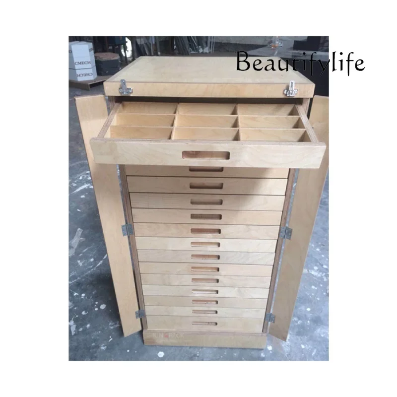 H45 Custom. Wooden Eyeglass Display Showcase Natural Style Optical Shop Display Showcase Optical Lens Storage Cabinet