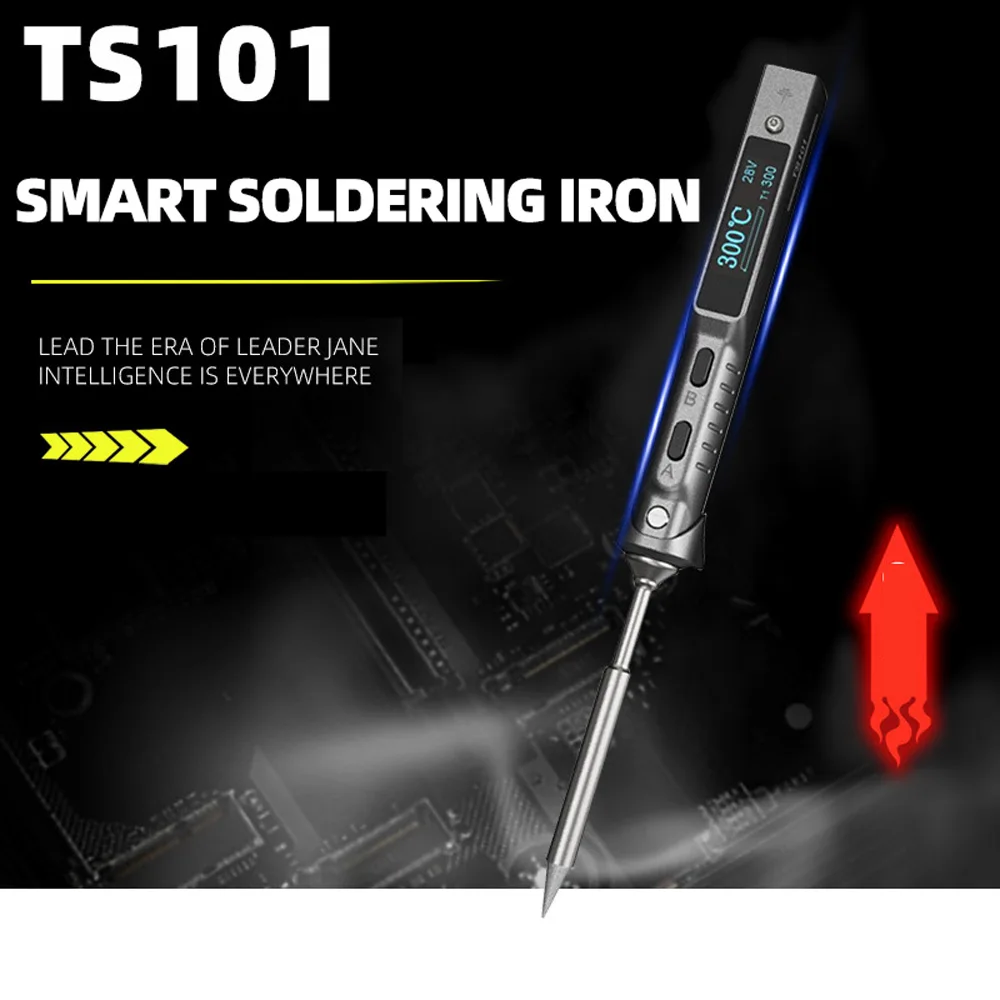 TS101 Electric Soldering Iron Digital Display Electric Pen Internal Heat Adjustable Temperature Welding Repair Kit 2025 NEW