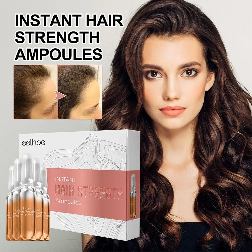 Instant Hair Strength Ampoules Strong Hair Care Reduces Hair Hair Massage Root Hair Promotes Repair Growth Loss Thicker Liq V5F6