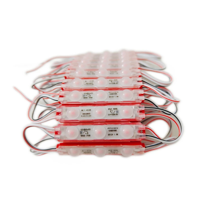 20pcs 3LED Module Lights 12V 2835 Outdoor Injection Waterproof for Advertisement Shop Signboard Letter Light-box Decor Wholesale