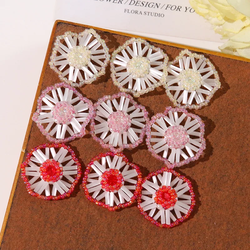 Shoe Decoration 1 Piece Resin Multicolor Sunflower Bead 3cm Cluster for Jelly Clog Sandals Princess Crystal Cute Korean Style
