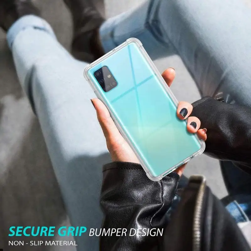 360-Grad-Transparente Hülle für Samsung Galaxy A51 A71 A52 A53 A54 A55 A56 5G A21S A26 A36 A31 A41 stoßfeste Abdeckung Fundas – Detail 6