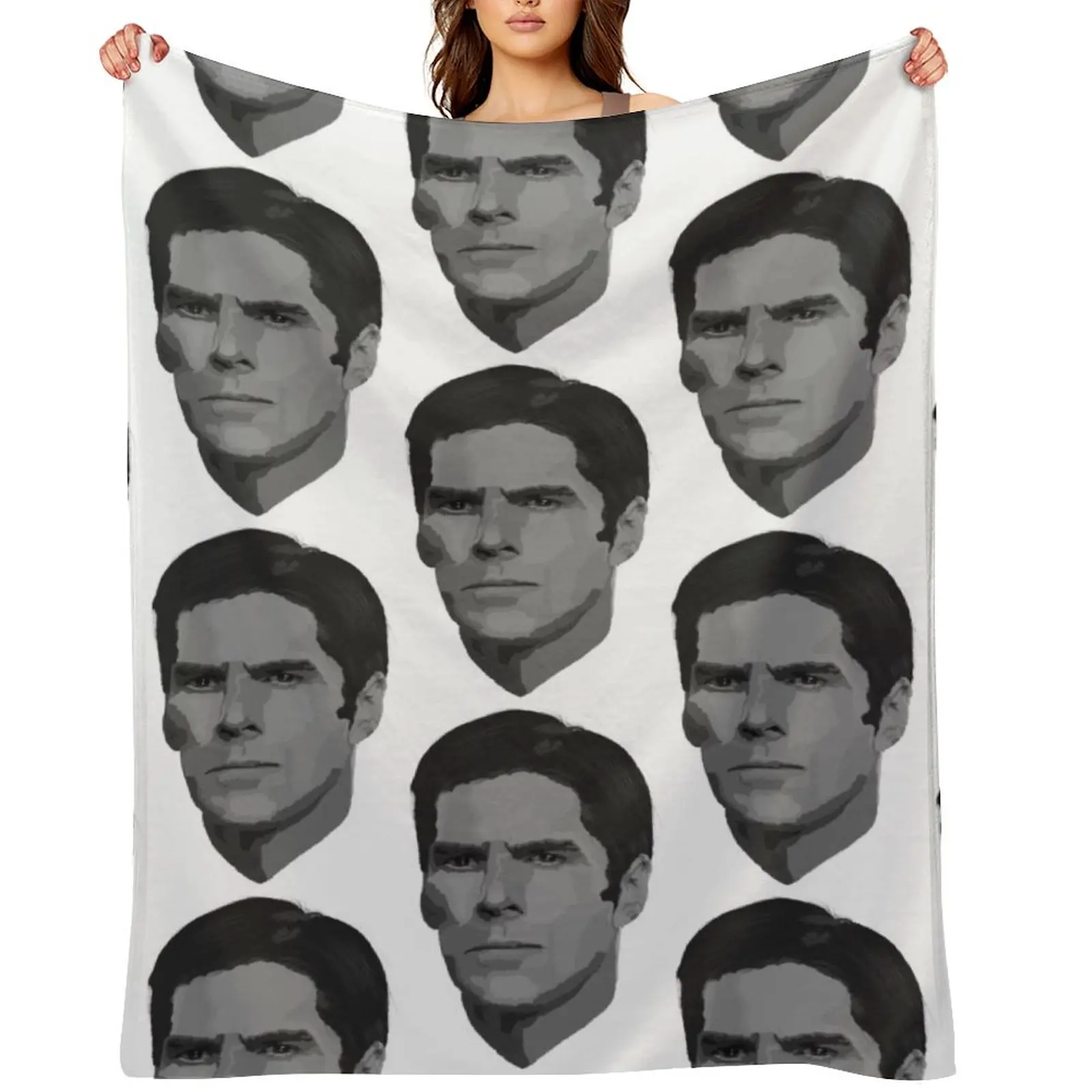 Aaron Hotchner Throw Blanket Retros Shaggy sofa bed Nap Bed linens Decoratives Blankets