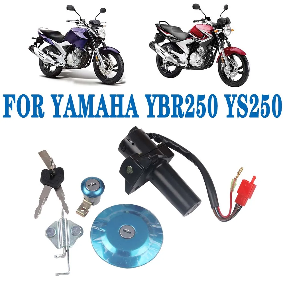 Motorcycle Ignition Switch Gas Tank Cover Lock Key Panel Lock Fuel Gas Cap for YAMAHA YBR 250 YBR250 FAZER250 YBR YS FAZER 250