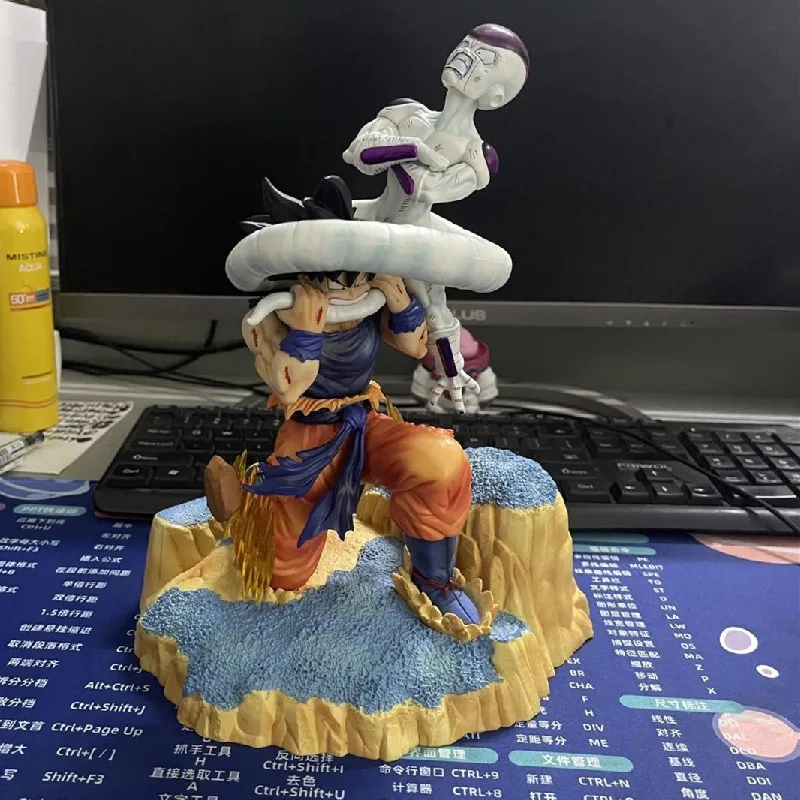 

27cm Anime Dragon Ball Gk Namek Son Goku Bite Frieza Tail Pvc Action Figurine Room Decoration Model Doll Toys For Kids Gifts