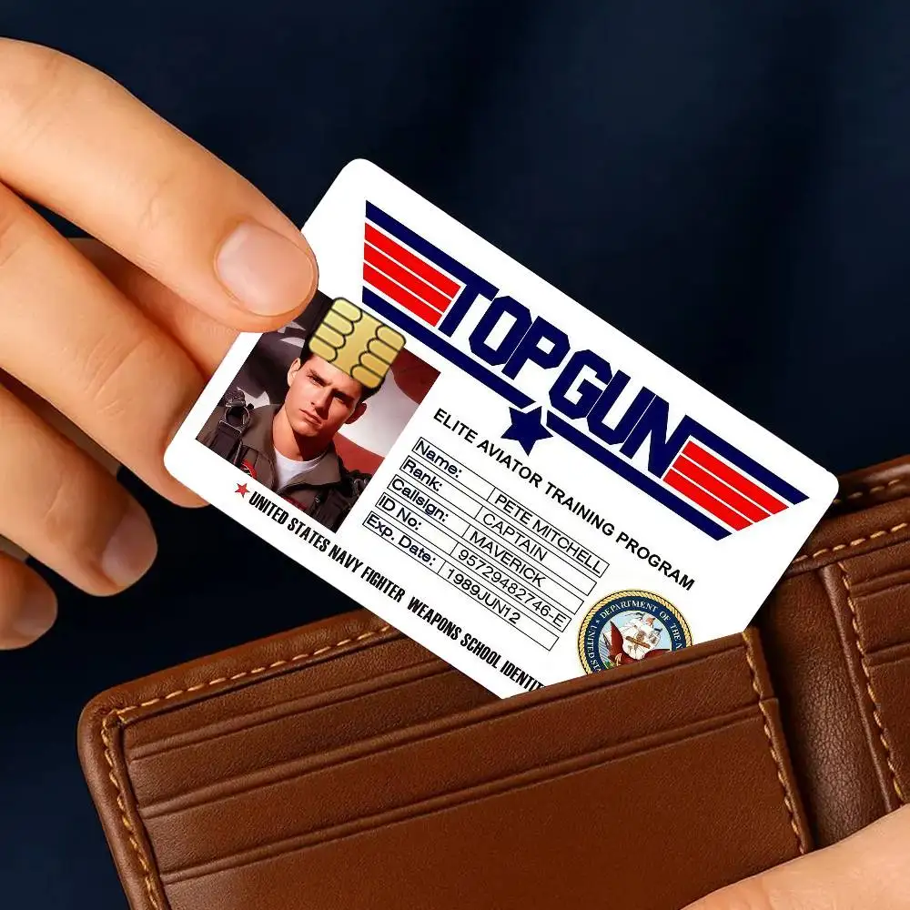 Flim T-Top Gun-S Credit Card Stickers Skin For Bank Bus Metro 4PCS Cover Film Gift