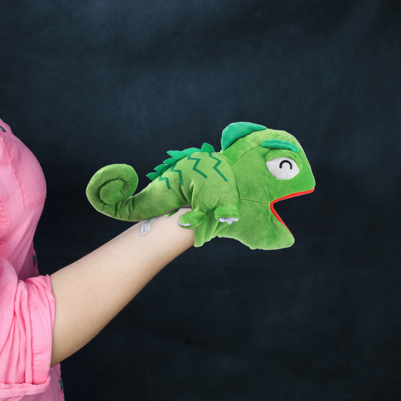 

Movable Mouth Hand Puppet Toy Plush Lizard Hand Puppet Educational Toy for Boys Girls