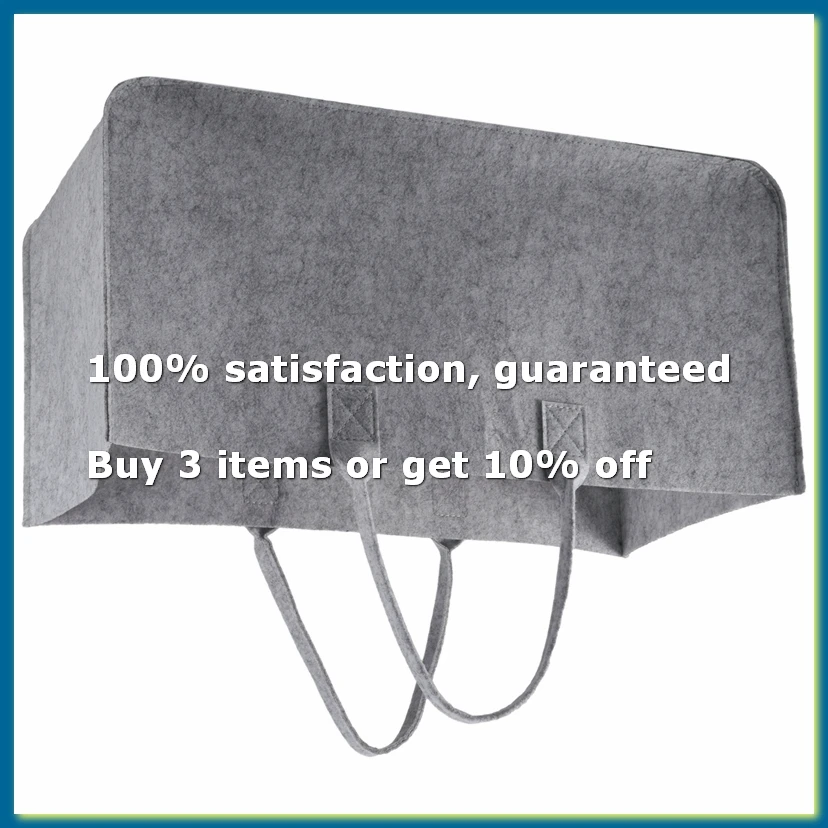 Felt Purse, Felt Storage Bag Large Capacity Casual Shopping Bag - Gray-DTB1