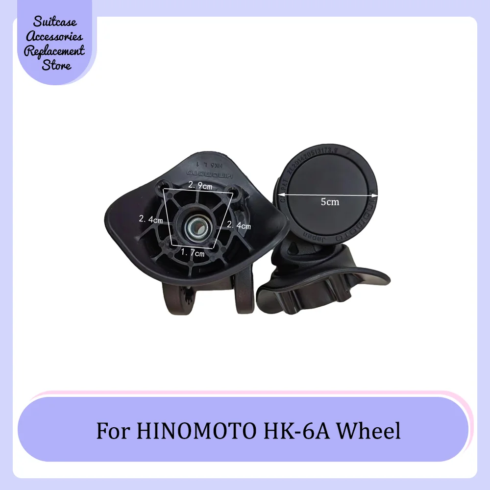 For HINOMOTO HK-6A Universal Wheel Replacement Trolley Suitcase Smooth Silent Shock Absorbing Durable Roller Accessories Wheels