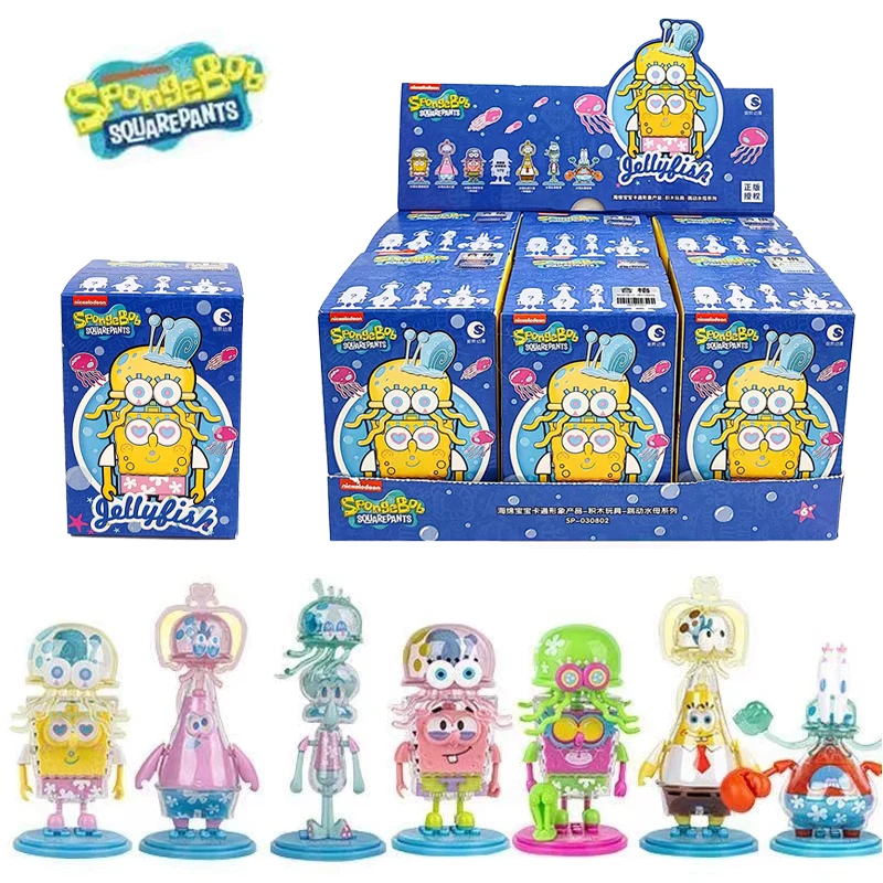 Original Box SpongeBob SquarePants Blind Box  Classic Anime Characters Model Figure Lucky Children\'s Birthday Gifts Doll Toy