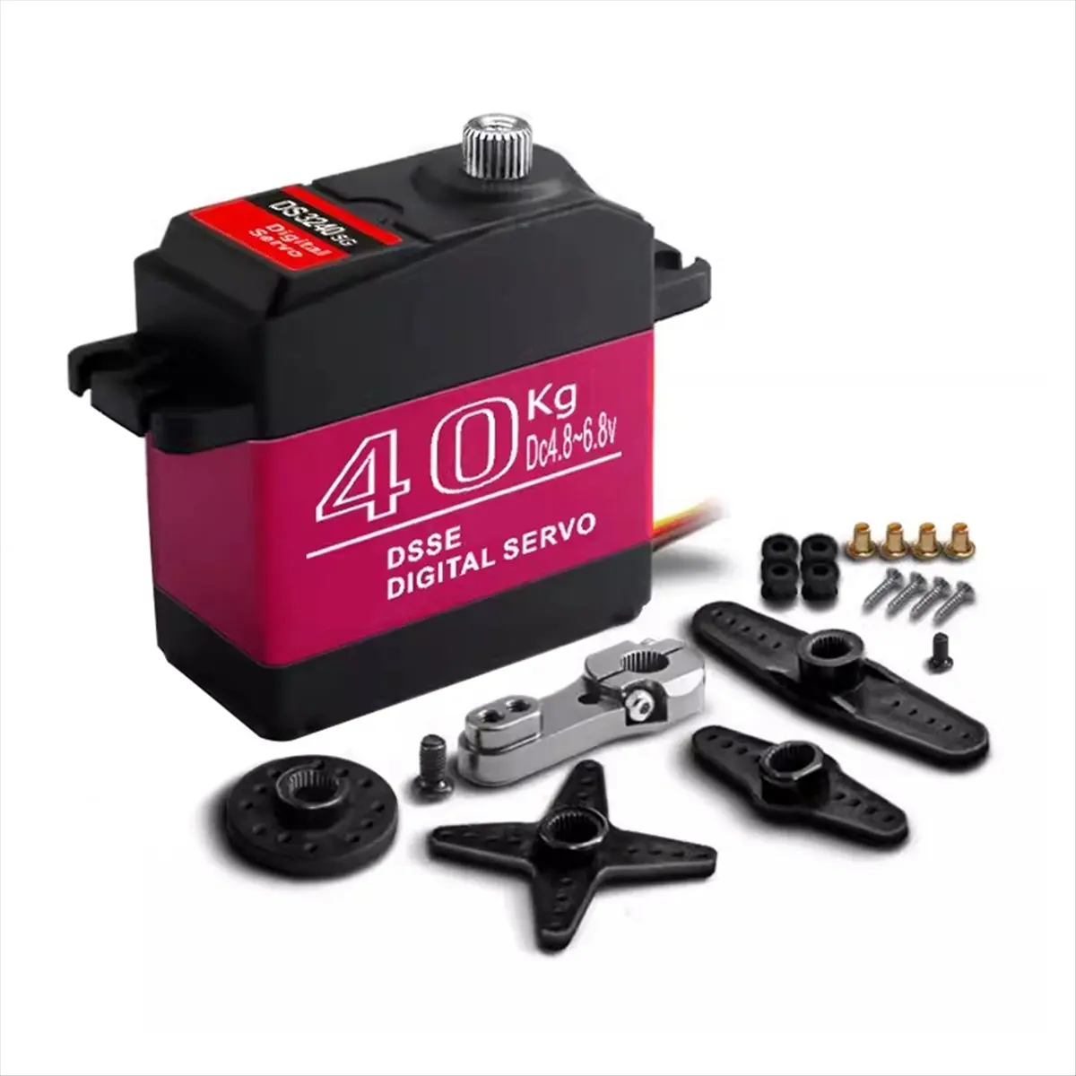 A14G Waterproof Servo 40Kg High Torque Metal Gear Digital Servo for 1:8/1:10/1:12 RC Car Robot 270°