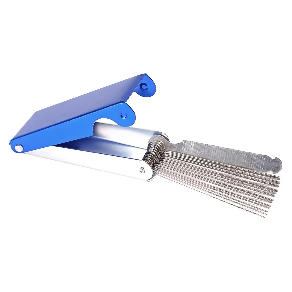 Nut File Stainless Steel Set Guitar Bass Bridge String Slots Tool Box for Luthier Repair and Instrument Care