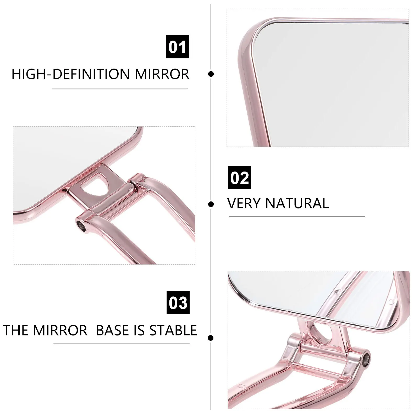 

1Pcs Beauty Makeup Mirror Magnifying Alloy Folding Portable Desktop Standing Mirror Makeup Accessories
