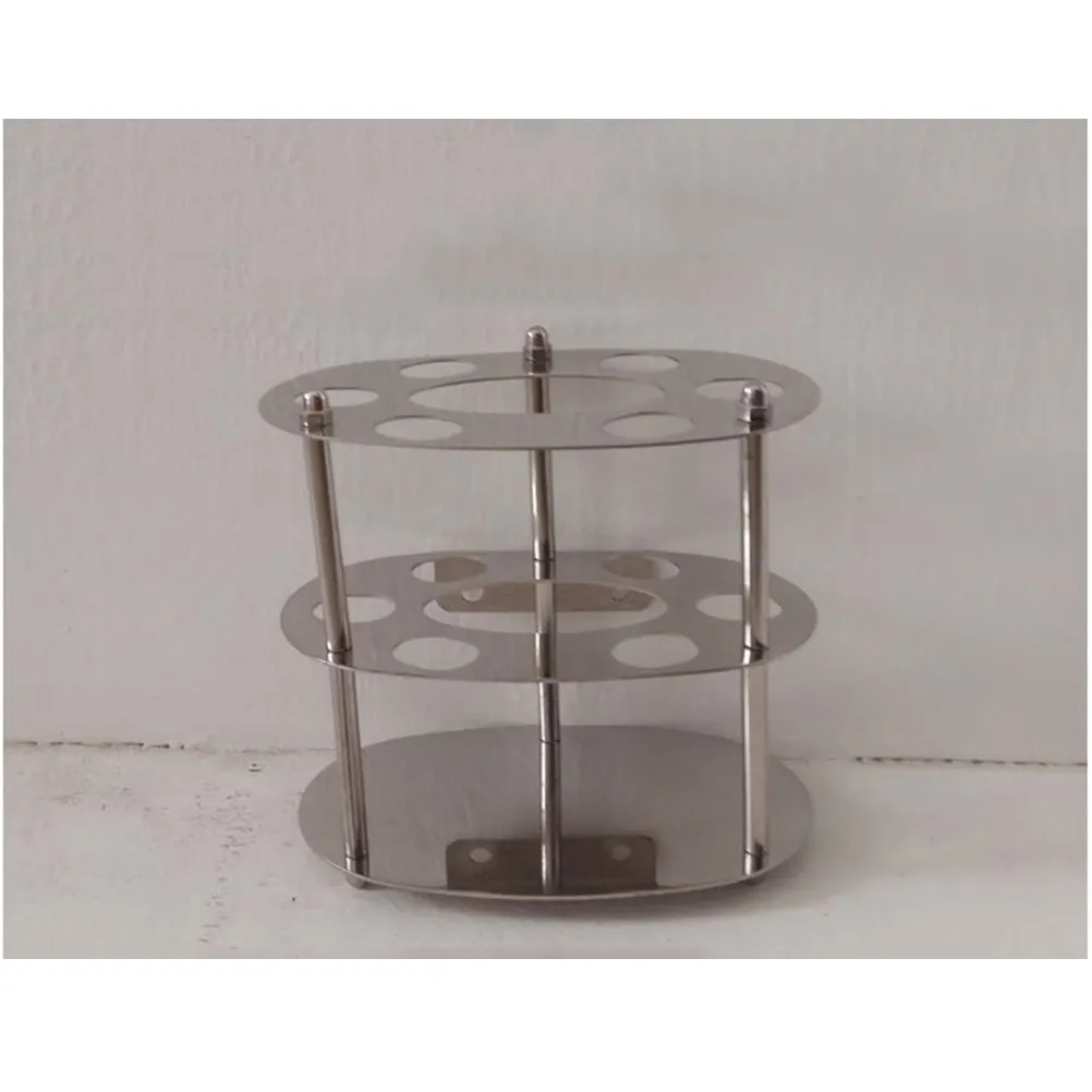 

Stainless Steel Toothbrush Holder Wall Mount Countertop Circle Stand Holds Six Toothbrushes One Toothpaste Bathroom Accessory