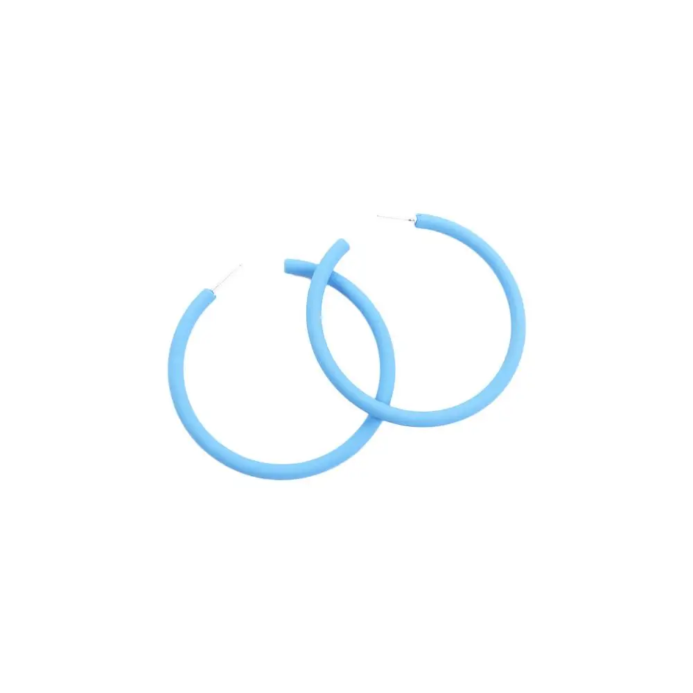 

Multicolor Fashion Simple Round Geometric Personality Round Earrings C-shaped Women Jewelry Hoop Earrings