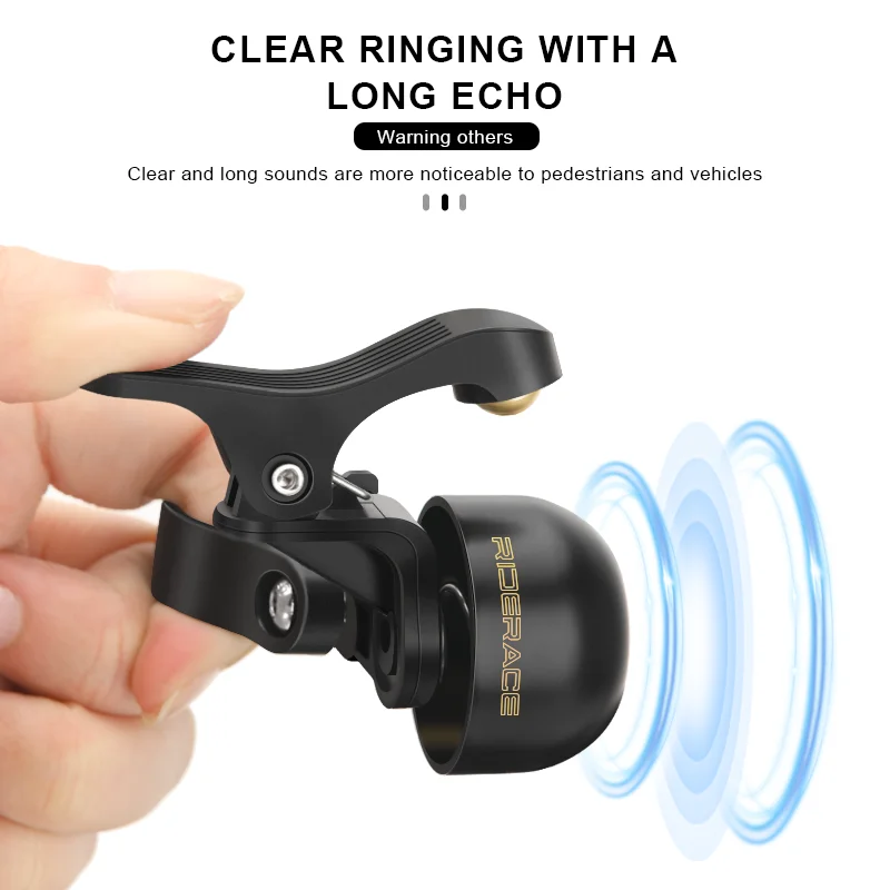 جرس الدراجة النحاسي إنذار بصوت عال وهش واضح الطريق دراجة المقود حلقة إنذار تحذير للسلامة اليسار اليمين جرس الدراجات الملحقات #4