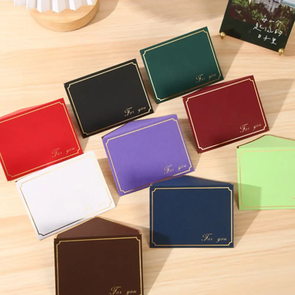 

10pcs Vintage Gold Stamping Envelopes Bronzed Seal Invitation Card Decoration Envelope Set Romantic Nostalgia Art