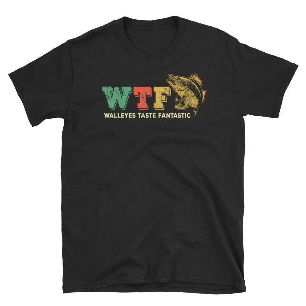 WTF Walleyes Taste Fantastic T Shirt Walleye Fish Lover Pun Funny Fisherman Fishermen Fishing Quotes Sayings Humor Fisher