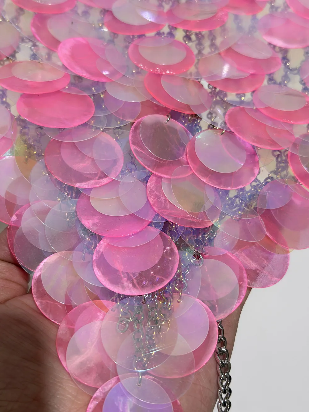 Sexy halter metal sequin Crop top women 2025 summer see through shiny Club rave outfits beach party tank top y2k streetwear Tops